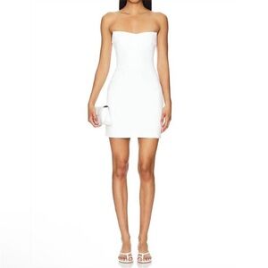 New Amanda Uprichard Ivy Mini Dress in Ivory size Large